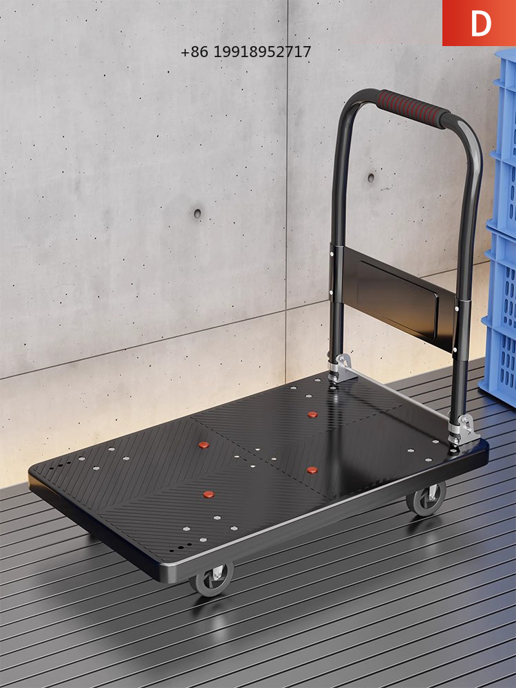 Pull Cart Fold - Draagbare opvouwbare handgetrokken transportkar met stille