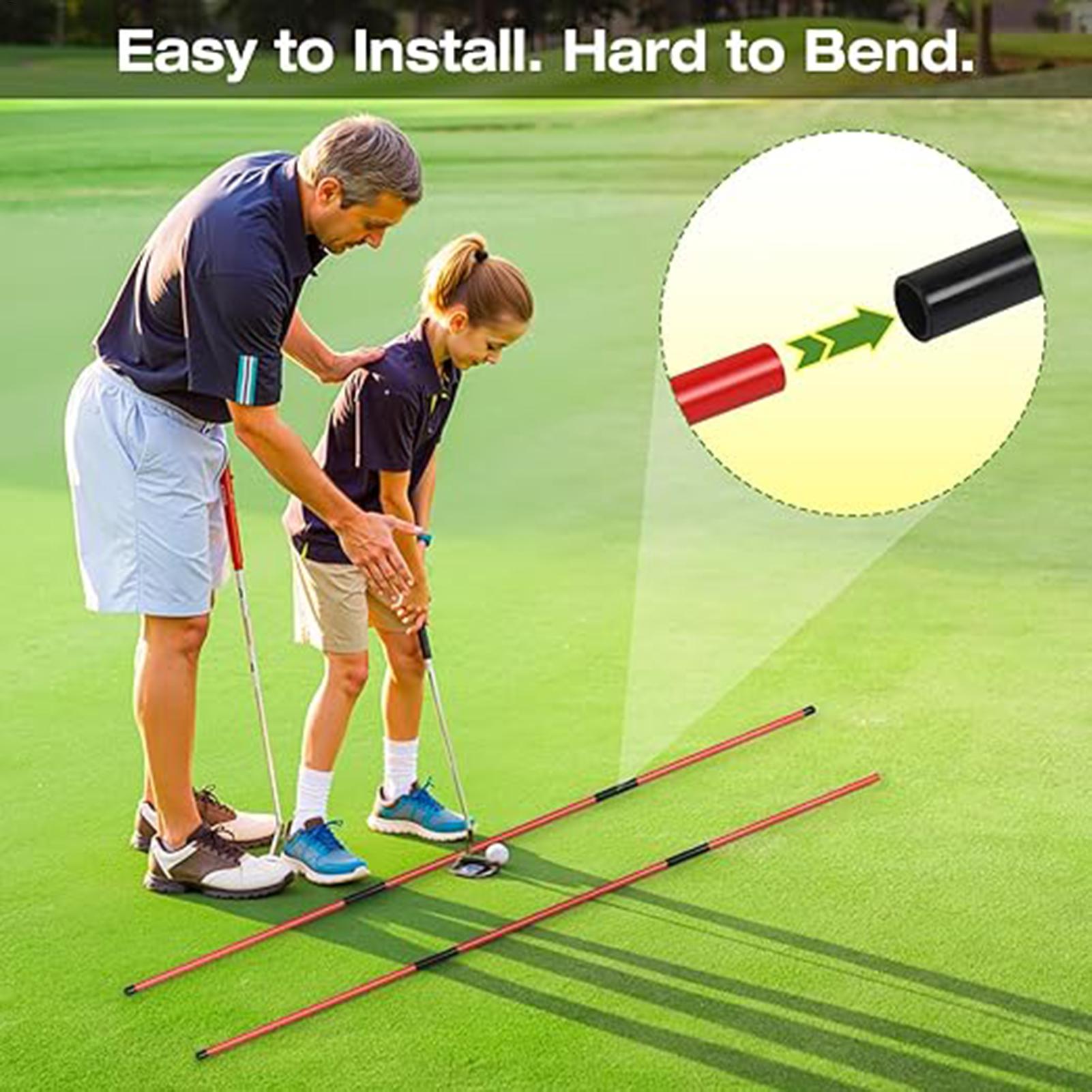 Golf Equipment For Youth - Golf Path Trainer Verstelbare hoekuitlijning Oefenstokuitrusting
