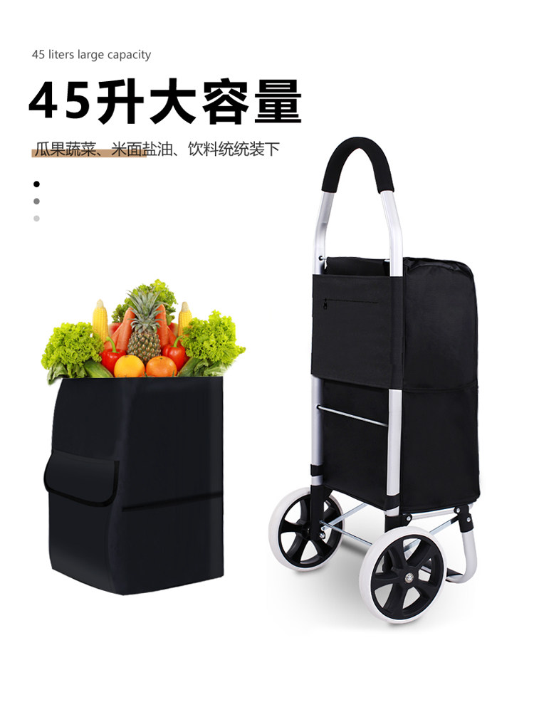 Pull Cart Fold - Klimmen Winkelwagen Kleine Trekkar Ouderen Opvouwbare