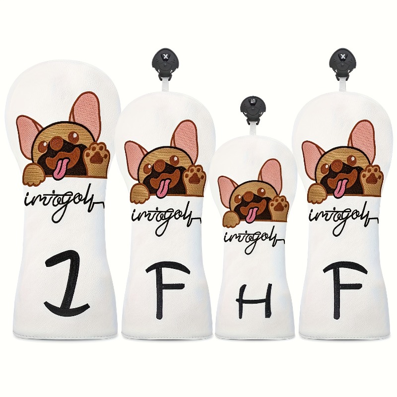 Golf Equipment Nearby - 1pc Puppy Golf Club Cover -