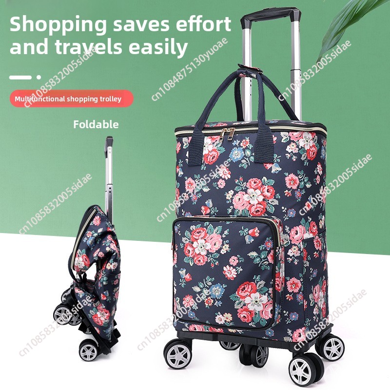 Pull Cart Fold - Nieuwe boodschappenwagentje, aluminiumfolie, isolatie en conservering,