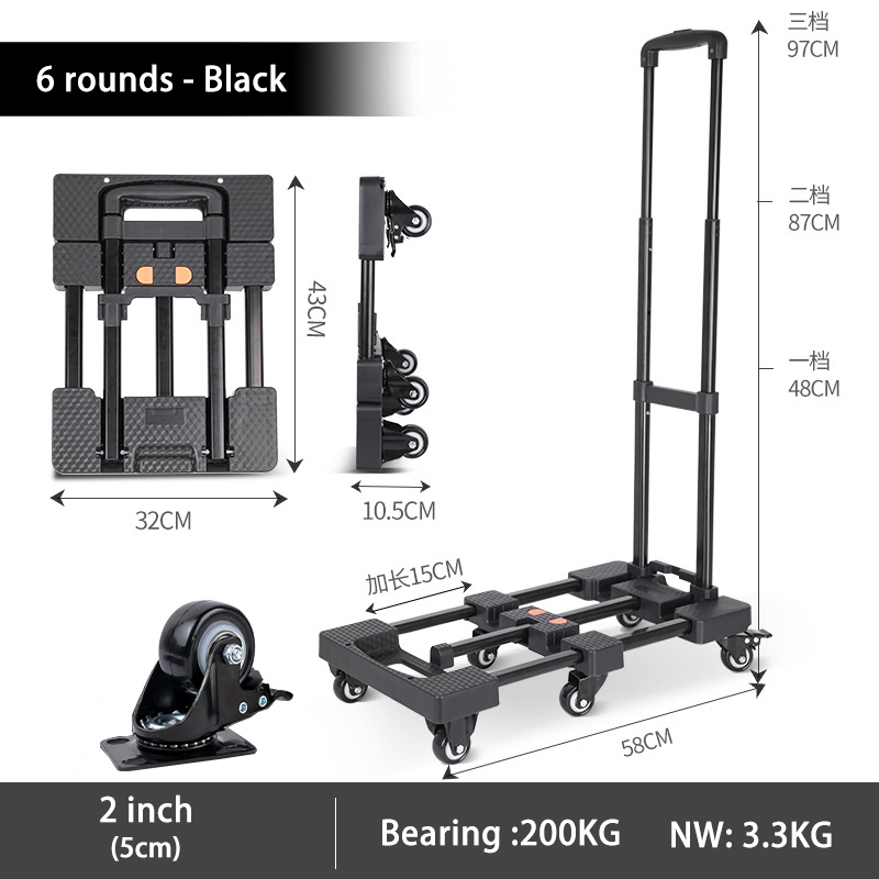 Draagbare opvouwbare trolley - - Pull Cart Fold recensie en prijs