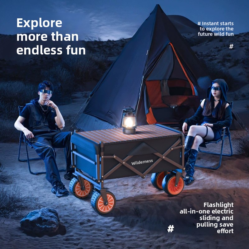 Elektrische Camper Outdoor Cam - Pull Cart Fold recensie en prijs