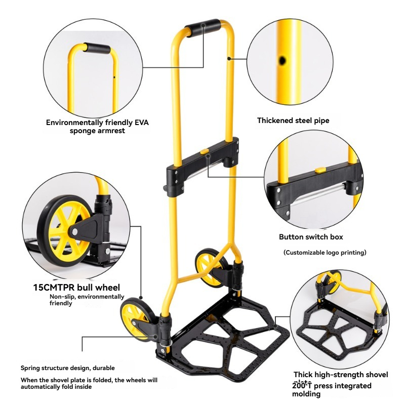 Lichtgewicht opvouwbare draagb - Pull Cart Fold recensie en prijs