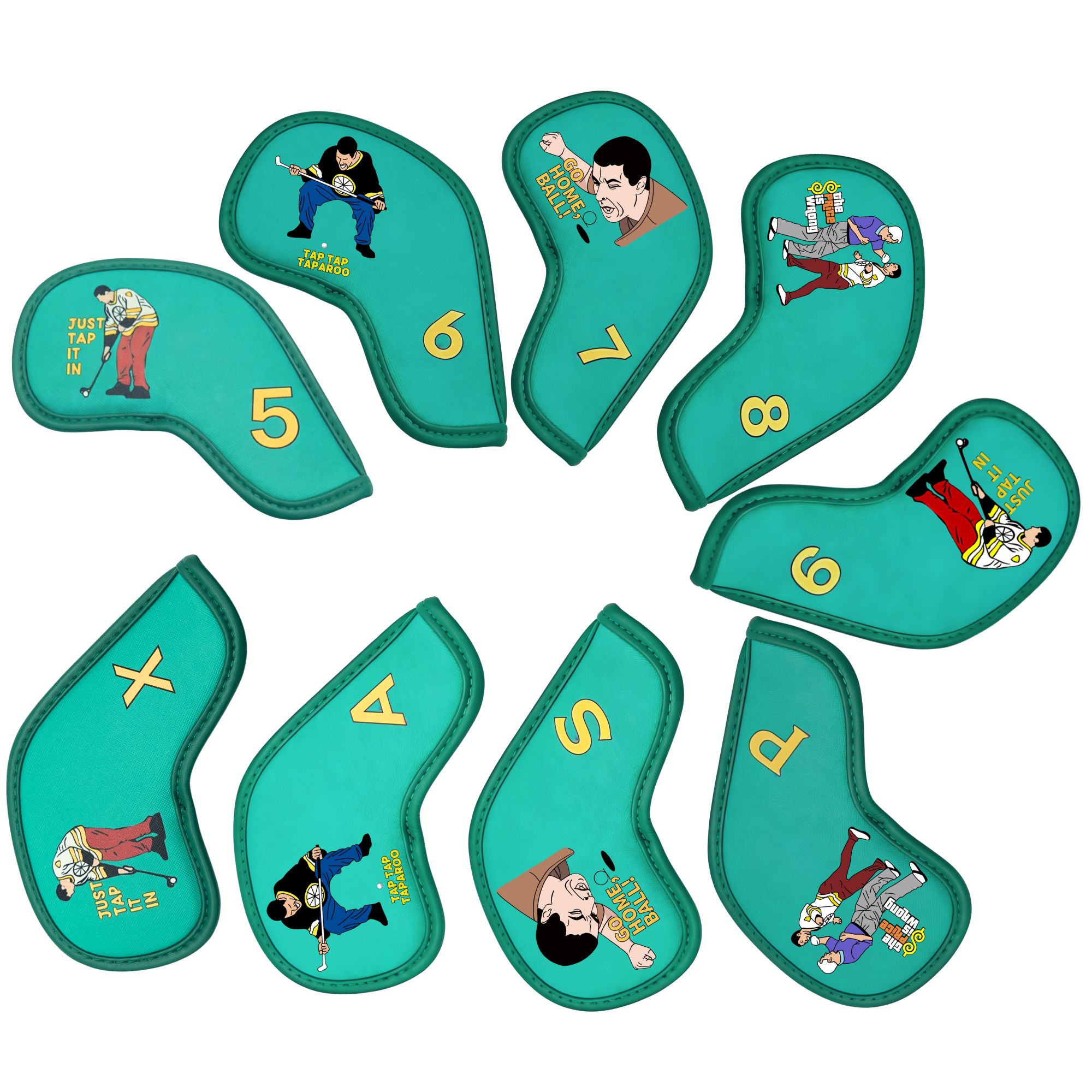 9 stuks golfijzerhoezen met gr - Golf Equipment Nearby recensie en prijs